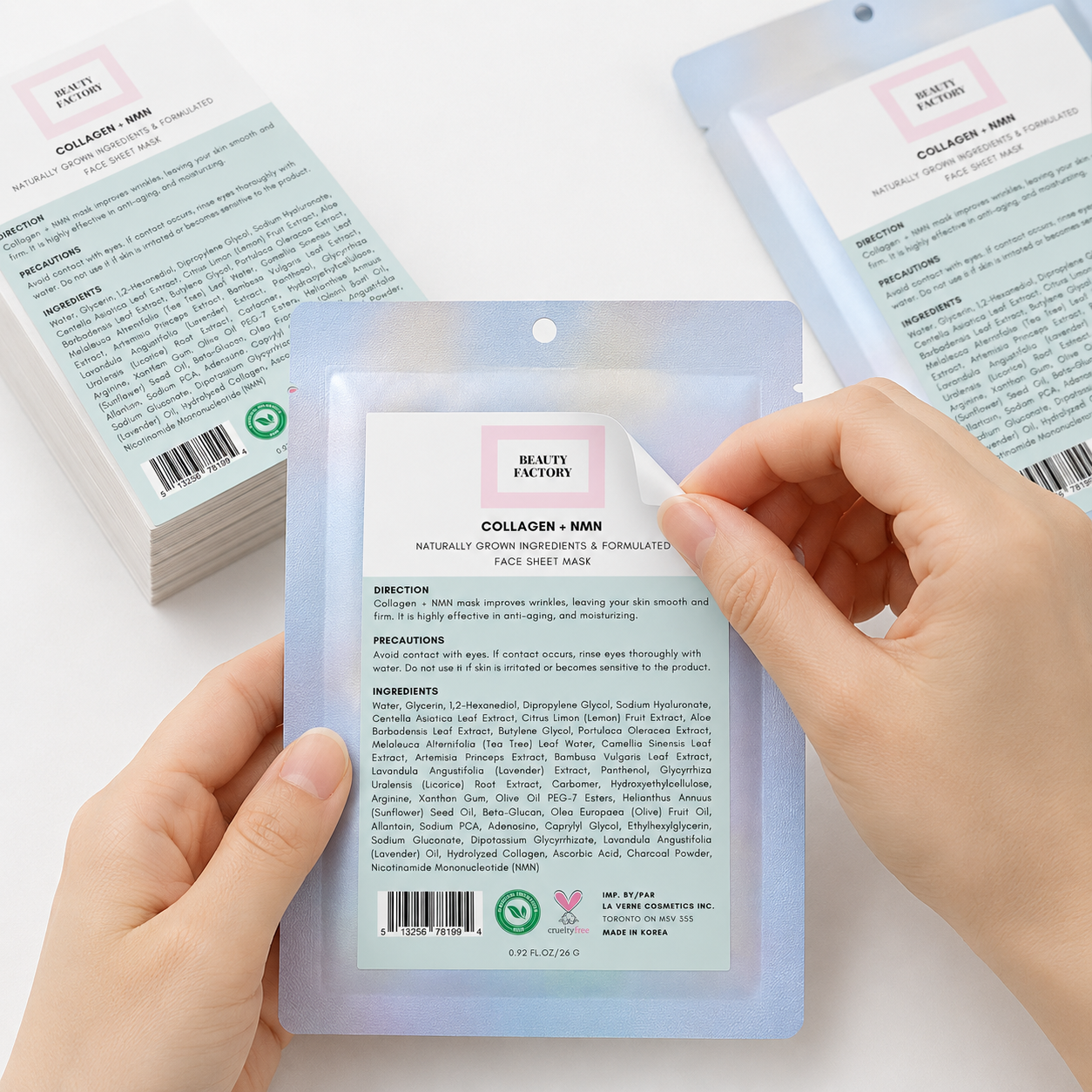 Sticker Application Service Beauty Mask Factory