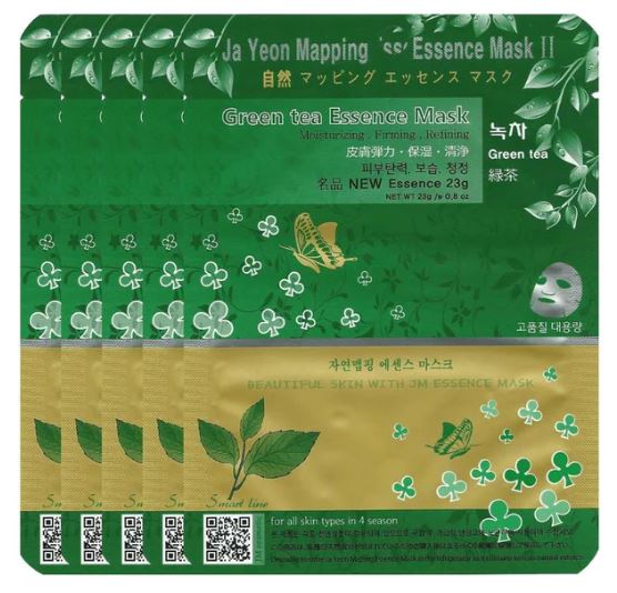 Ja Yeon Mapping Green Tea Mask - 100 Units Beauty Mask Factory